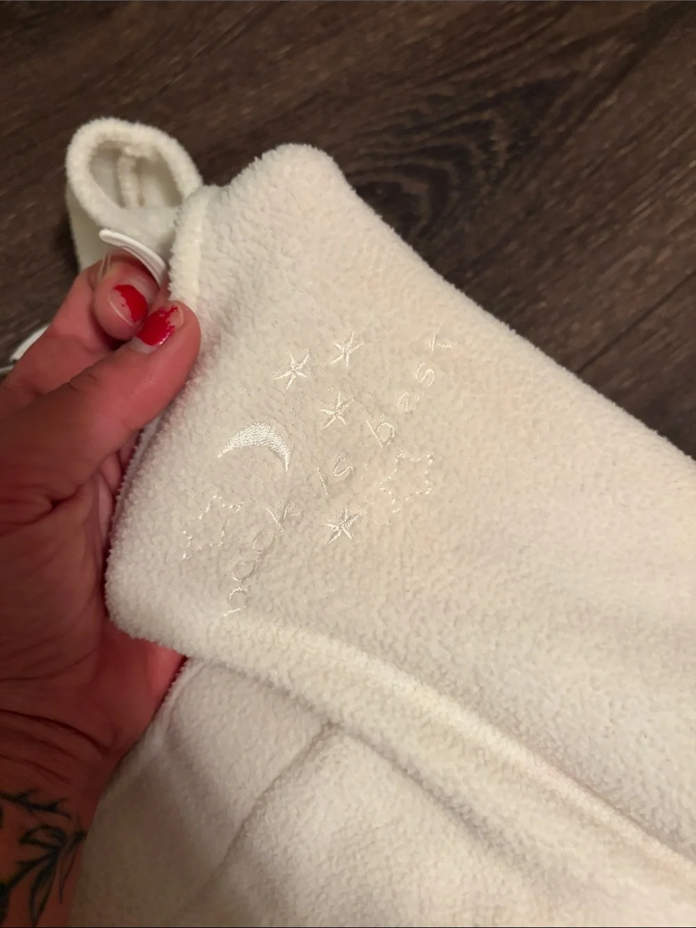 Halo Cream Fleece Infant Sleep Sack Swaddle